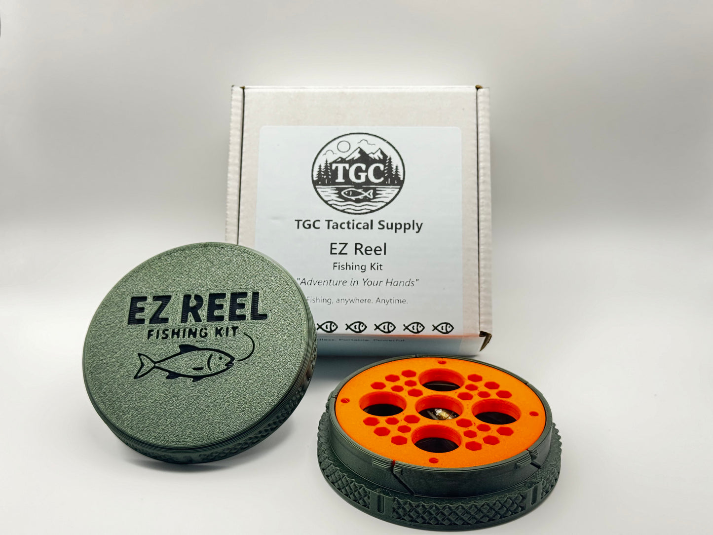 EZ Reel Fishing Kit – Pocket Size- Handline - Fishing Reel | Ultimate Compact Rodless Reel Fishing Kit for Hiking, Survival, and Travel.