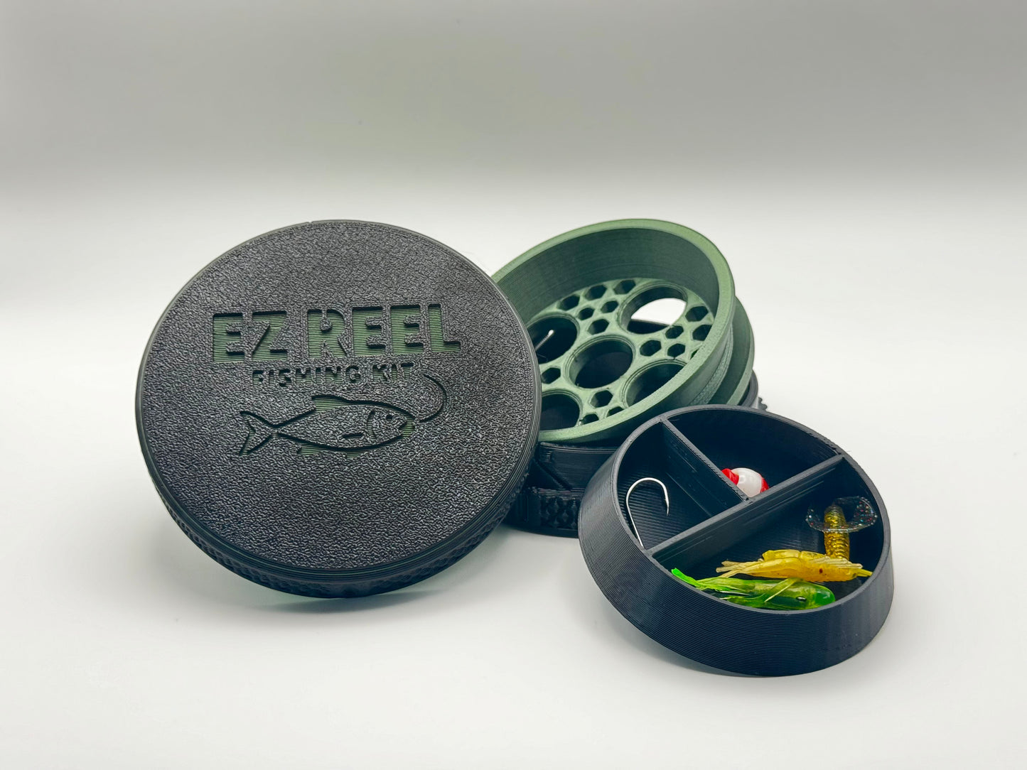 EZ Reel Fishing Kit – Pocket Size- Handline - Fishing Reel | Ultimate Compact Rodless Reel Fishing Kit for Hiking, Survival, and Travel.