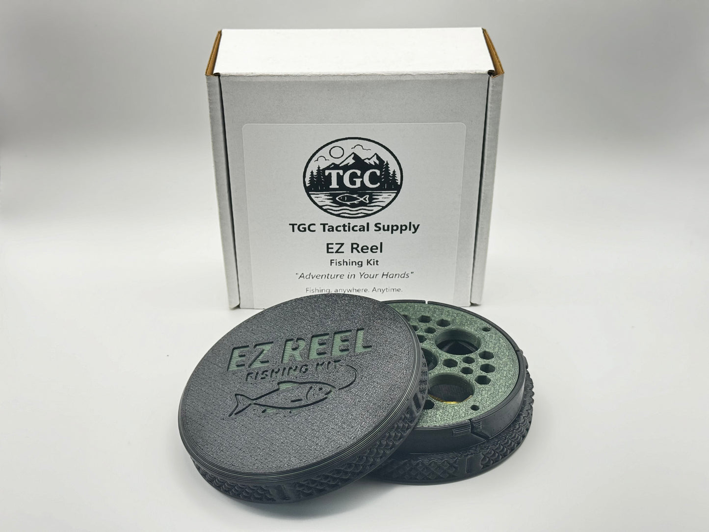 EZ Reel Fishing Kit – Pocket Size- Handline - Fishing Reel | Ultimate Compact Rodless Reel Fishing Kit for Hiking, Survival, and Travel.
